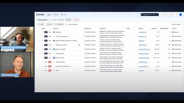 Inven x StackGenius "Very cool deal sourcing solution. You can filter nicely companies with a LLM."