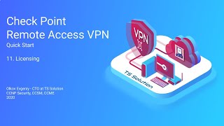 11.Check Point Remote Access VPN. Licensing