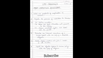 Life processes Most Expected question class 10 for boards science #short #class10