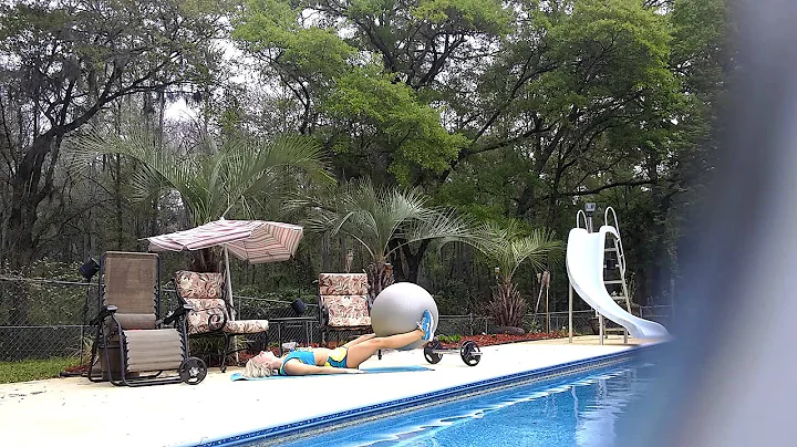 Jessica Puhl's pool workout 4