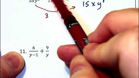 6.3b - Adding and Subtracting Rational Expressions - Part 1