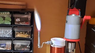 Первый двухтактный Факельный генератор / First push-pull  electric flame