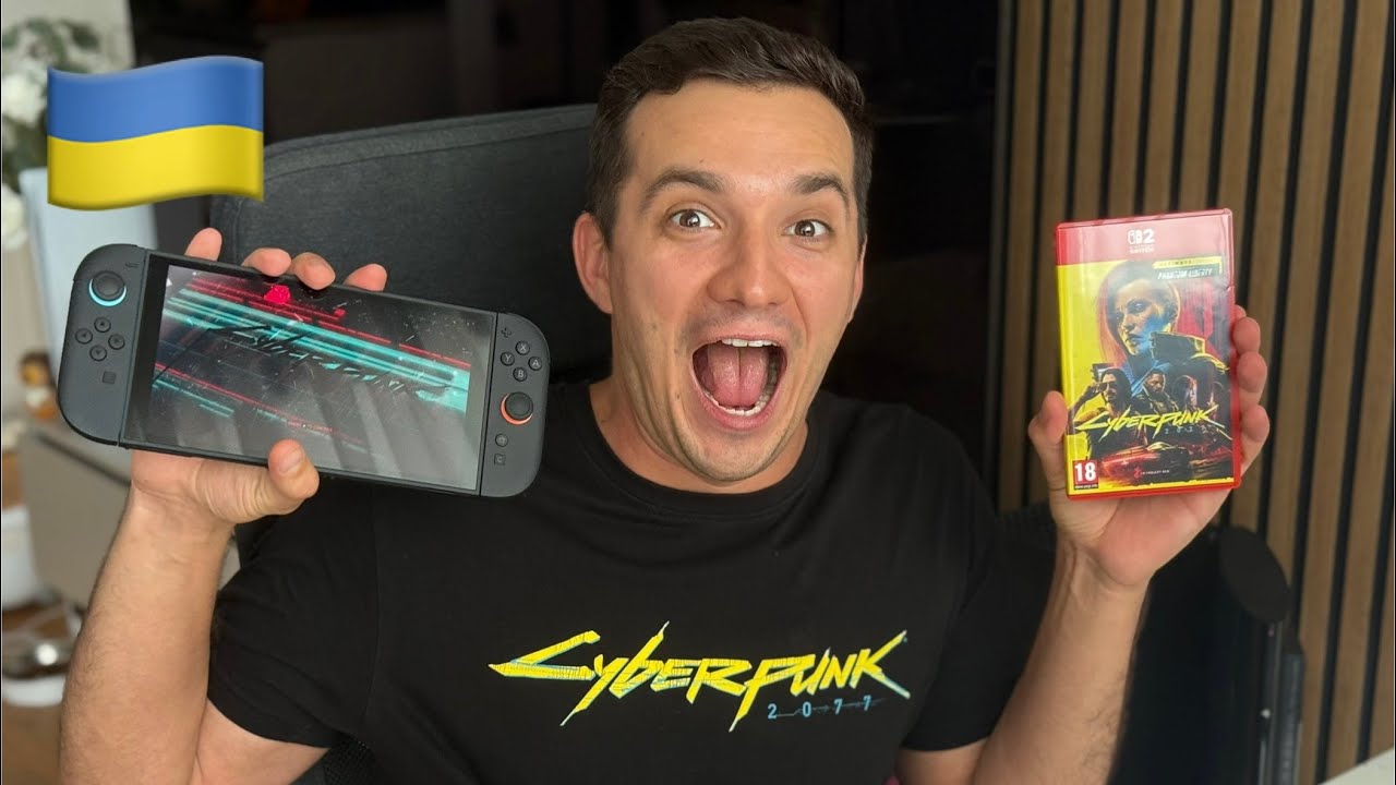 Перша українська розпаковка Nintendo Switch 2 та перший погляд + Cyberpunk 2077