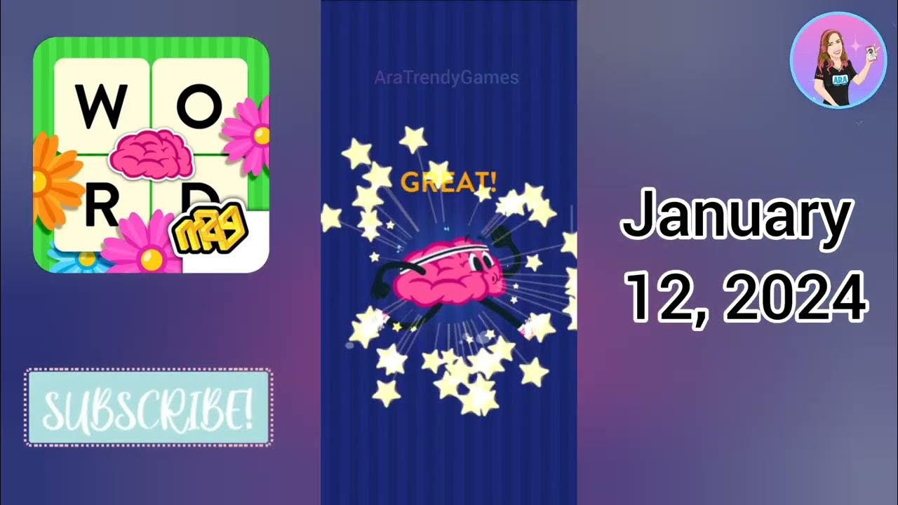 WordBrain Brainy’s New Year Event January 11, 2024 All Parts Answers