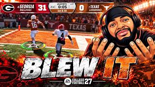 I Blew The Craziest Lead EVER!