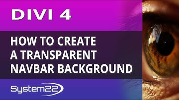 Divi 4 How To Create A Transparent Navbar