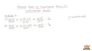 How to solve problems based on trigonometric ratios of complementary angles? - Vol 1/10