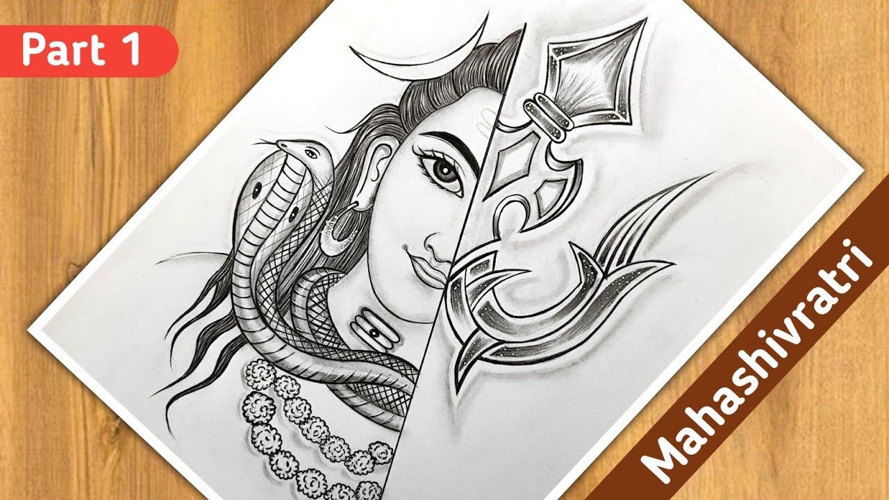 HOW TO DRAW LORD SHIVA VOLENATH'S DRAWING STEP BY STEP WITH PENCIL SKETCH |  - YouTube