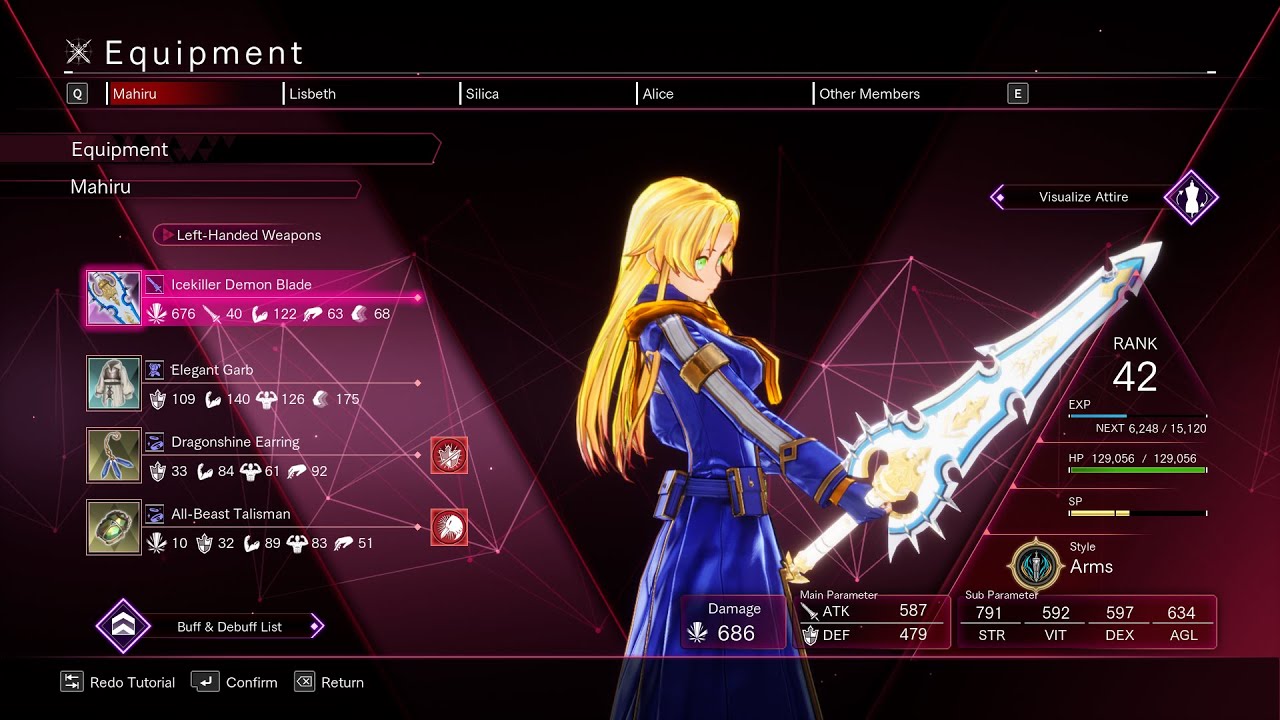 Sword Art Online Last Recollection How To Get Icekiller Demon Blade