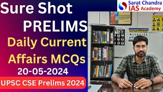 Sure Shot Prelims 2024 Daily MCQs Sarat Chandra IAS Academy 20-05-2024