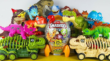 ASMR Satisfying Unboxing Jurassic World Rebirth T-rex Spinosaurus Triceratops Torosaurus D-rex Giga