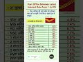 Post Office Schemes New Interest Rates From 1 Jul 26 - 30 Sep 26 #post #investing