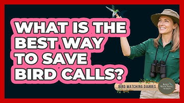What Is The Best Way To Save Bird Calls?