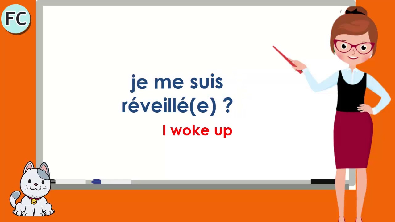La Verbe Se Réveiller au Passé Composé - To Wake Up Compound Tense - French  Conjugation - YouTube