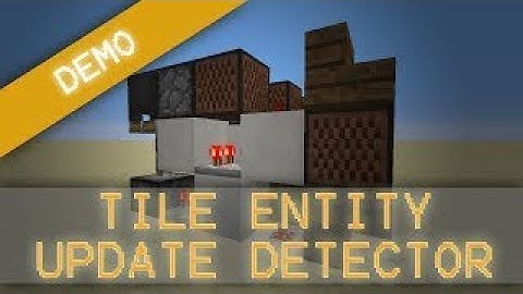 MorezysMinecraft: Tile Entity Update Detector! Using Comparators and Cauldrons
