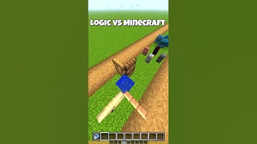 MINECRAFT : LOGIC…😂 WAIT FOR IT… #minecraft #shorts