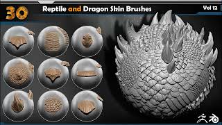 Reptile and Dragon Skin Brushes Vol 12