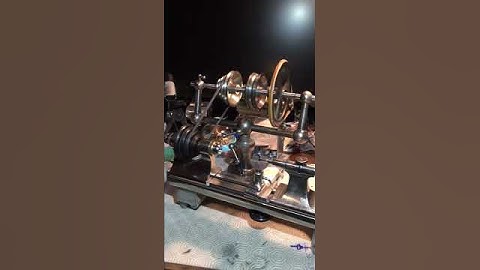 Boley Lathe Running With Sewing Machine Motor