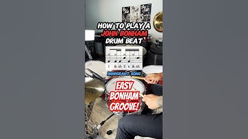 How to Play a John Bonham Drum Beat (Immigrant Song) #drums