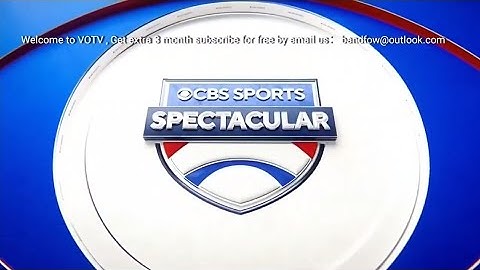 CBS Sports Spectacular intro 2022