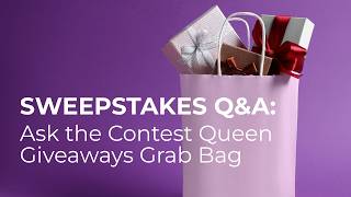 Ask Your Sweepstakes, Contest & Giveaway Questions