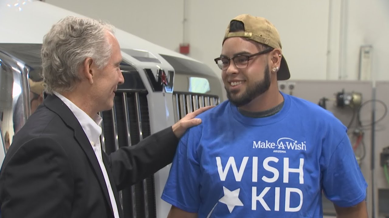 AZ teen cancer survivor makes a wish and it comes true - YouTube