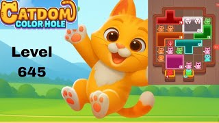 Catdom color hole level 645 solution and walkthrough for gameplay 