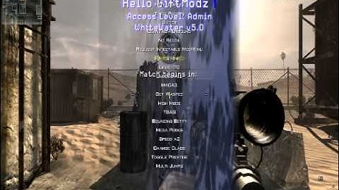[PC] Mw2 Mod menu (White Water v5)