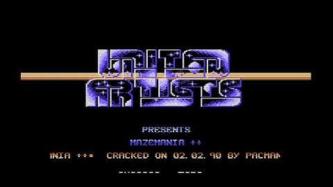 United Artists Intro - Commodore 64 - C64 - Maze Mania - Cracktro PAL