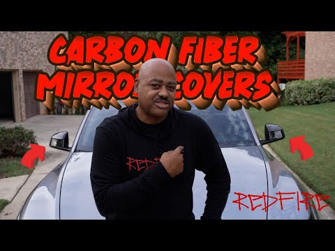 Tesla Model Y Carbon Fiber Mirror Covers (Hansshow)