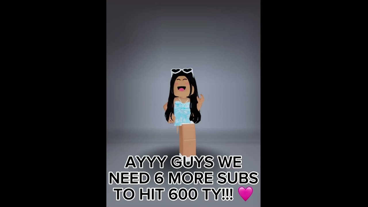 TYSM GUYSSSSSSSS Roblox 600subscribers 