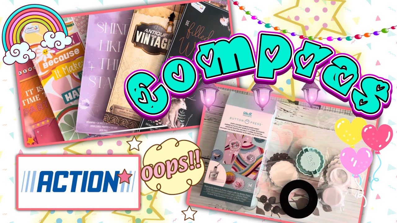 Compras en ACTION, papeles chulísimos 🛍️🤩🎉