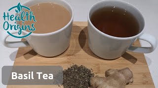Basil Tea two ways - use up your leftover dried basil!