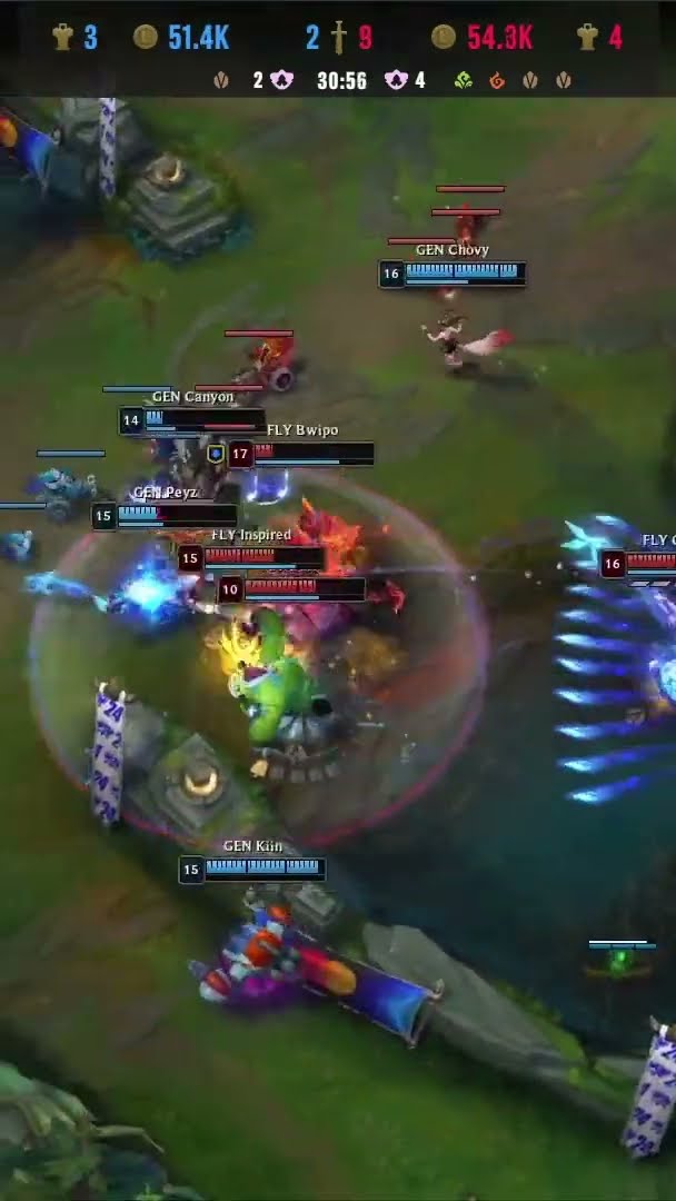 A FLYQUEST FAZ 1-0 CONTRA A GEN.G!