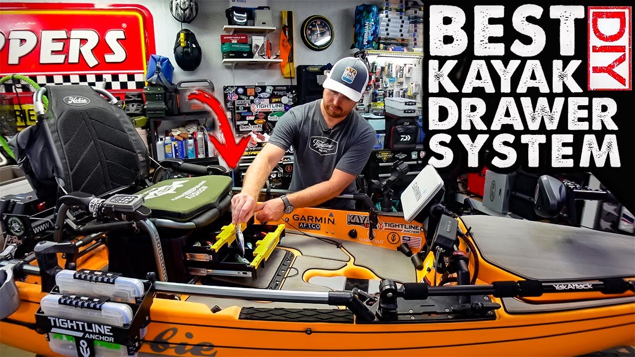 BEST Under The Seat Kayak Drawer System  DIY Tackle Storage and Kayak Mods  