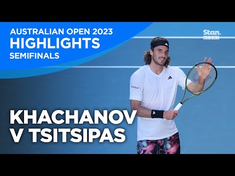 Karen Khachanov v Stefanos Tsitsipas Highlights | Semi-Finals | Australian Open 2023