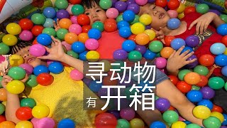 JO宝在千粒海洋球里寻动物和玩具开箱！好好玩的游戏亲子互动！Jo Twins play and hunt for animals in the ball pits! by Jo Twins 4,027 views 4 years ago 6 minutes, 7 seconds