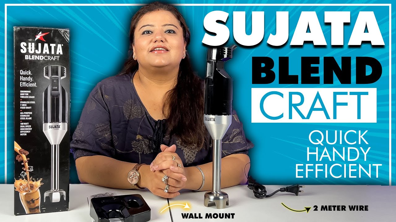 Sujata Premium Hand Blender with 180W Powerful Motor Best hand