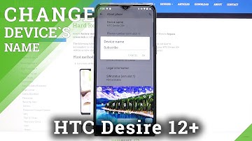 How to Change Device Name on HTC Desire 20+ - Rename Device