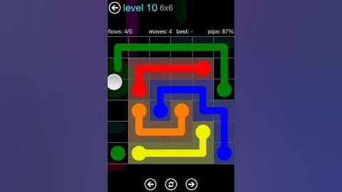 Flow Free 6X6 level 10 Blue Pack walkthrough