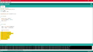 PRPJECT MEMBUAT SENSOR SUHU DENGAN MODUL LCD 16X2