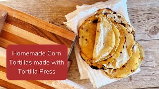 Homemade Corn Tortillas made with Wood Tortilla Press by Dorothy Stainbrook 642 views 1 year ago 1 minute, 18 seconds