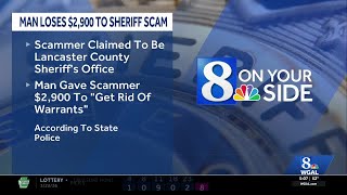 Lancaster County loses nearly $3K in sheriff's office scam, troopers say