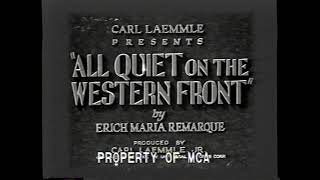 Opening To All Quiet On The Western Front 1987 Demo Vhs Mca Home Video