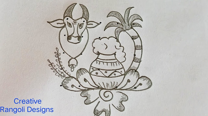 New Mattu Pongal Kolam. 5*5 Sankranti basavanna muggulu. Pongal special maadu kolam. Mattu kolam