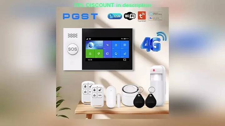 A must-have product! PGST PG-107 4G Wireless Home Alarm System WiFi Security System with 4.3 Inch