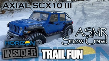 SCX10 III - ASMR Snow Crawl - Horizon Insider Trail Fun