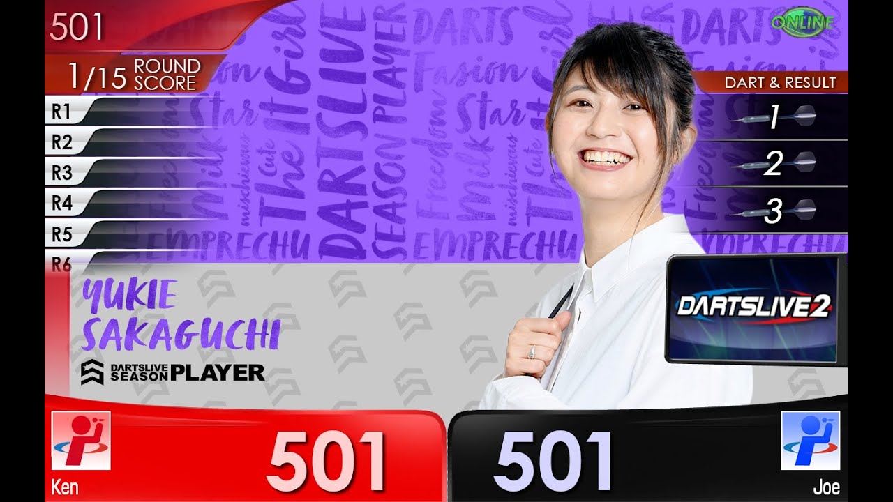 PLAYER GOODS 第二弾　坂口優希恵 DARTSLIVE Movie THEME