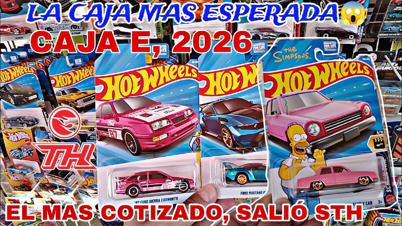 Llegó caja E, la Más esperada, Hot wheels de los Simpsons, 2026 Salió el STH 🚗😱#diecasthotwheels