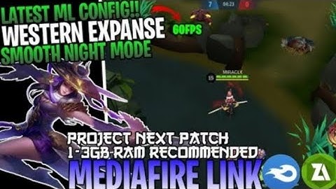 LATEST ML CONFIG! WESTERN NIGHT MODE FIX FPS DROP-KAIZEN